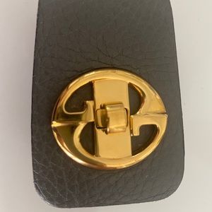Gucci leather cuff bracelet